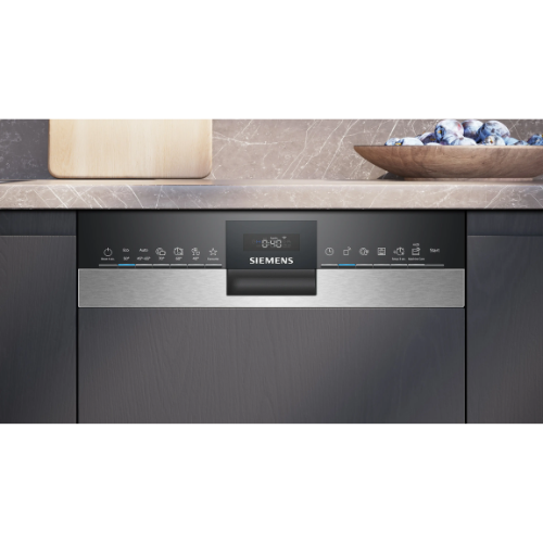 iQ500, Lave-vaisselle encastrable avec bandeau, 45 cm, Metallic SIEMENS SR55ZS10ME - vue 3