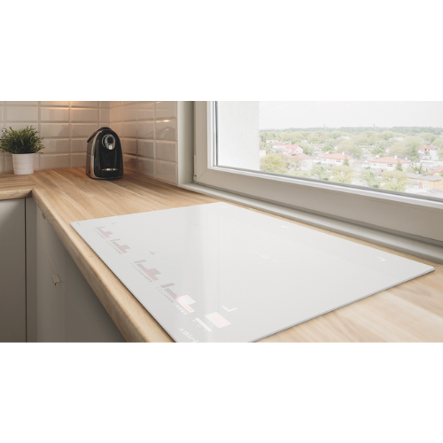 Plaque à induction Blanche Touches sensitives 59 cm Airlux ATIF64WHM - vue 2