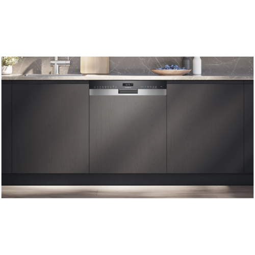 iQ500, Lave-vaisselle encastrable avec bandeau, 60 cm, Acier brossé SIEMENS SN55ES12CE - vue 2