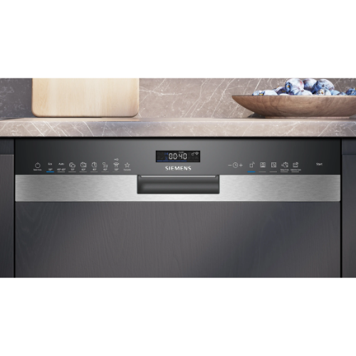 iQ500, Lave-vaisselle encastrable avec bandeau, 60 cm, Acier brossé SIEMENS SN55ES12CE - vue 3