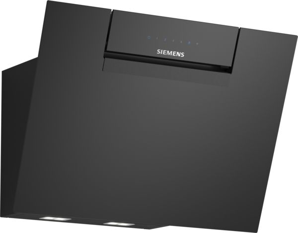 iQ300, Variante d'encastrement de la hotte , 60 cm, Noir avec finition en verre SIEMENS LC67JFN60 - vue 1