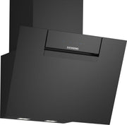 iQ300, Hotte murale, 60 cm, Noir avec finition en verre SIEMENS LC67KFN60 - vue 1