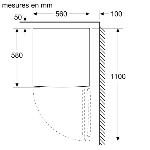 Série 2, Réfrigérateur Table top, Blanc BOSCH KTR15NWEB - vue 5
