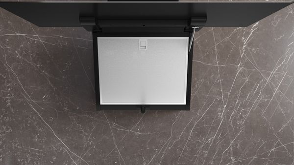 iQ300, Hotte murale, 60 cm, Noir avec finition en verre SIEMENS LC67KFN60 - vue 5