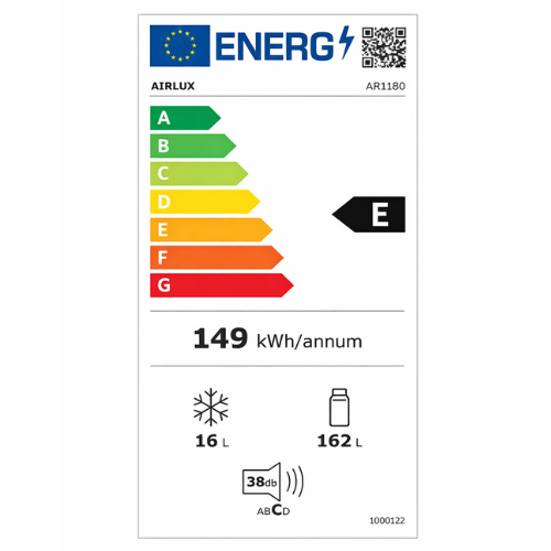 RÉFRIGÉRATEUR INTÉGRABLE AIRLUX ARI180 - vue 3