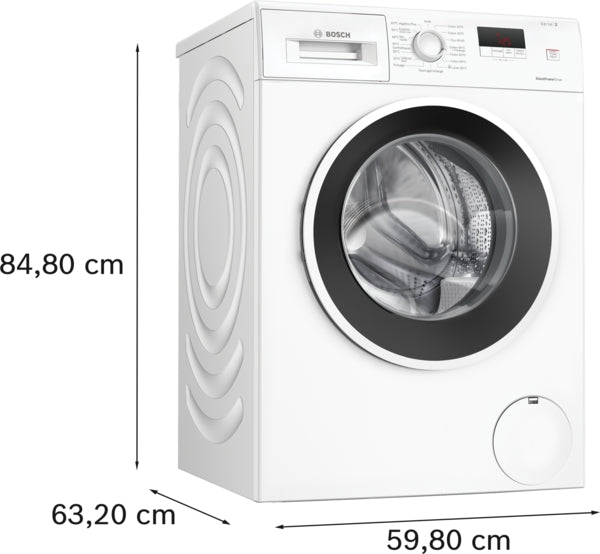 Série 2, Machine à laver hublot, 8 kg, max. 1200 tr/min BOSCH WGE03201FR
