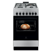 Cuisinière Mixte gaz/électrique 50x60 4 foyers Multifonction ELECTROLUX LKM520011X