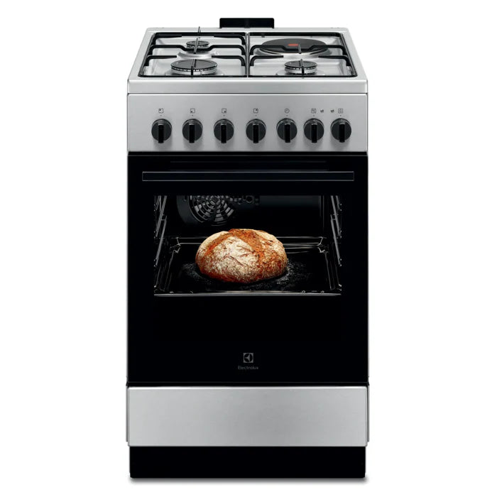 Cuisinière Mixte gaz/électrique 50x60 4 foyers Multifonction ELECTROLUX LKM520011X