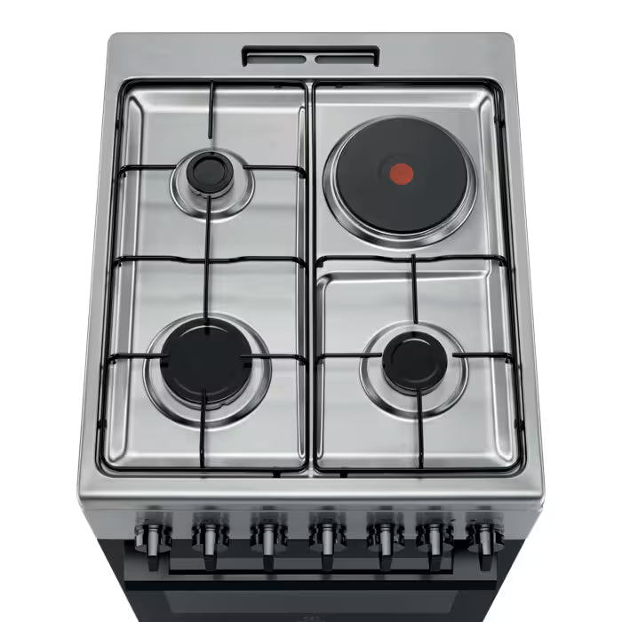 Cuisinière Mixte gaz/électrique 50x60 4 foyers Multifonction ELECTROLUX LKM520011X