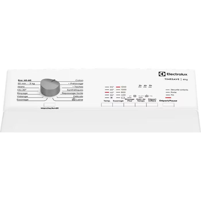 Lave-linge Top time save 500 6.0 kg ELECTROLUX EWQ6512A