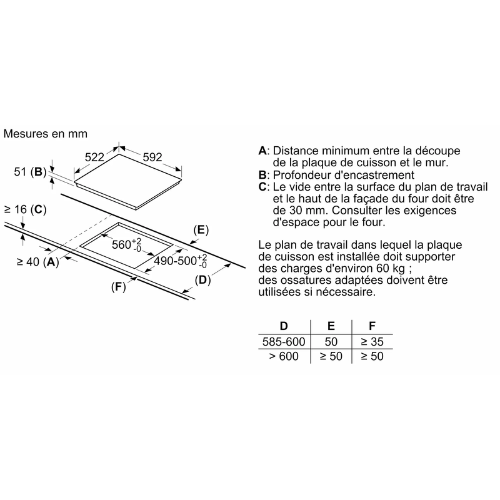 Series 2, Induction Hob, 60 cm, Black, Frameless BOSCH PUC611AA5E