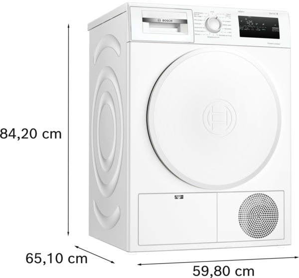 Série 4, Sèche-linge pompe à chaleur, 8 kg BOSCH WTH8300SFR