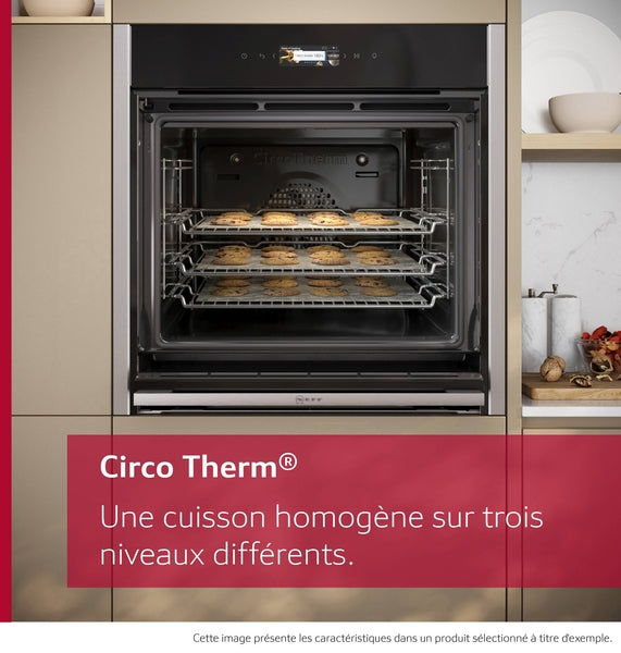 N 70, Four encastrable, 60 x 60 cm, Inox NEFF B24CR71N0