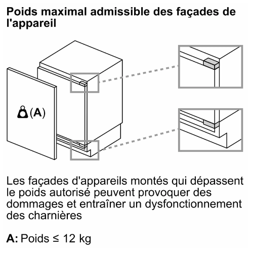 iQ500, Réfrigérateur intégrable, 82 x 60 cm, Charnières pantographes softClose SIEMENS KU21RADE0 - vue 8