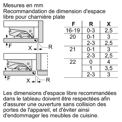 iQ500, Réfrigérateur intégrable, 82 x 60 cm, Charnières pantographes softClose SIEMENS KU21RADE0 - vue 9