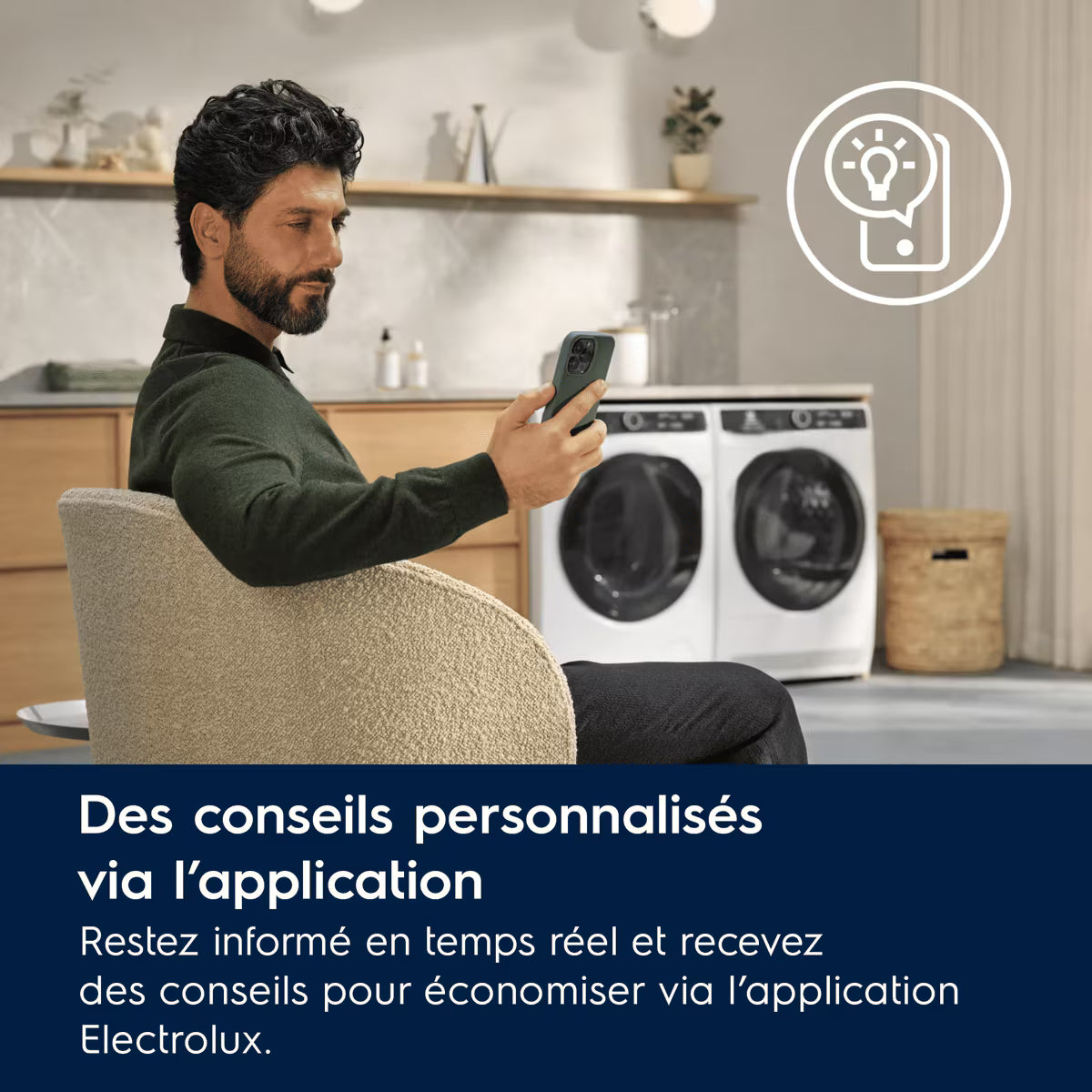 Lave-linge hublot Pose-libre SteamCare 700 10.5 kg ELECTROLUX EW7FI454AD