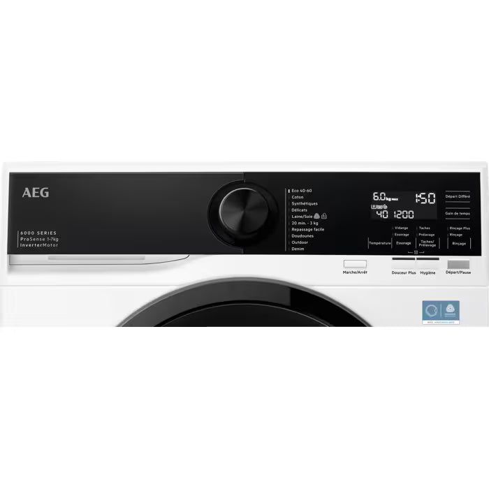 Lave-linge hublot Slim Pose-libre Série 6000 Prosense® 7 kg AEG LSR6E7474EA