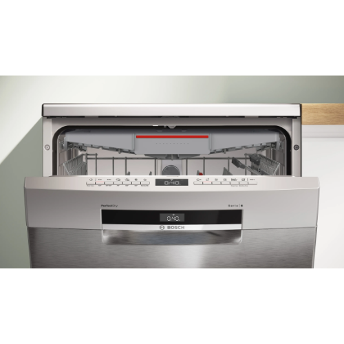 Série 6, Lave-vaisselle pose-libre, 60 cm, Acier brossé anti-traces BOSCH SMS6ZCI11F - vue 3