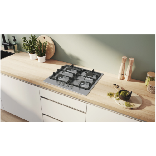 Série 4, Table gaz, 60 cm, Inox BOSCH PGP6B5K90 - vue 4