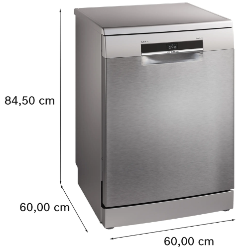 Série 6, Lave-vaisselle pose-libre, 60 cm, Acier brossé anti-traces BOSCH SMS6ZCI11F - vue 4