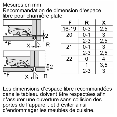 iQ300, Réfrigérateur intégrable, 177.5 x 56 cm, charnières pantographes SIEMENS KI81RVFE0 - vue 8
