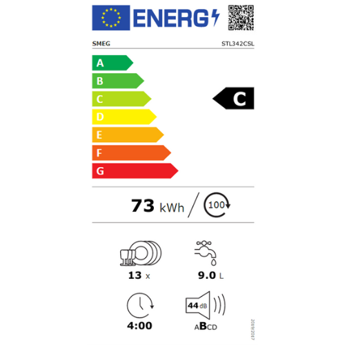 Lave - vaisselle Tout Integrable 60 cm, Smeg STL342CSL(F) - vue 9