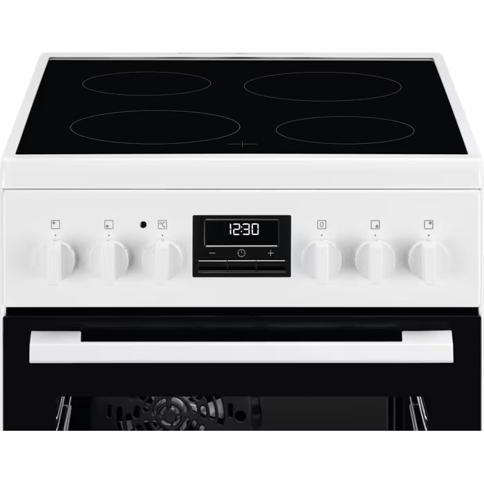 Cuisinière Vitrocéramique 4 foyers 50x60 Multifonction ELECTROLUX LKR524292W