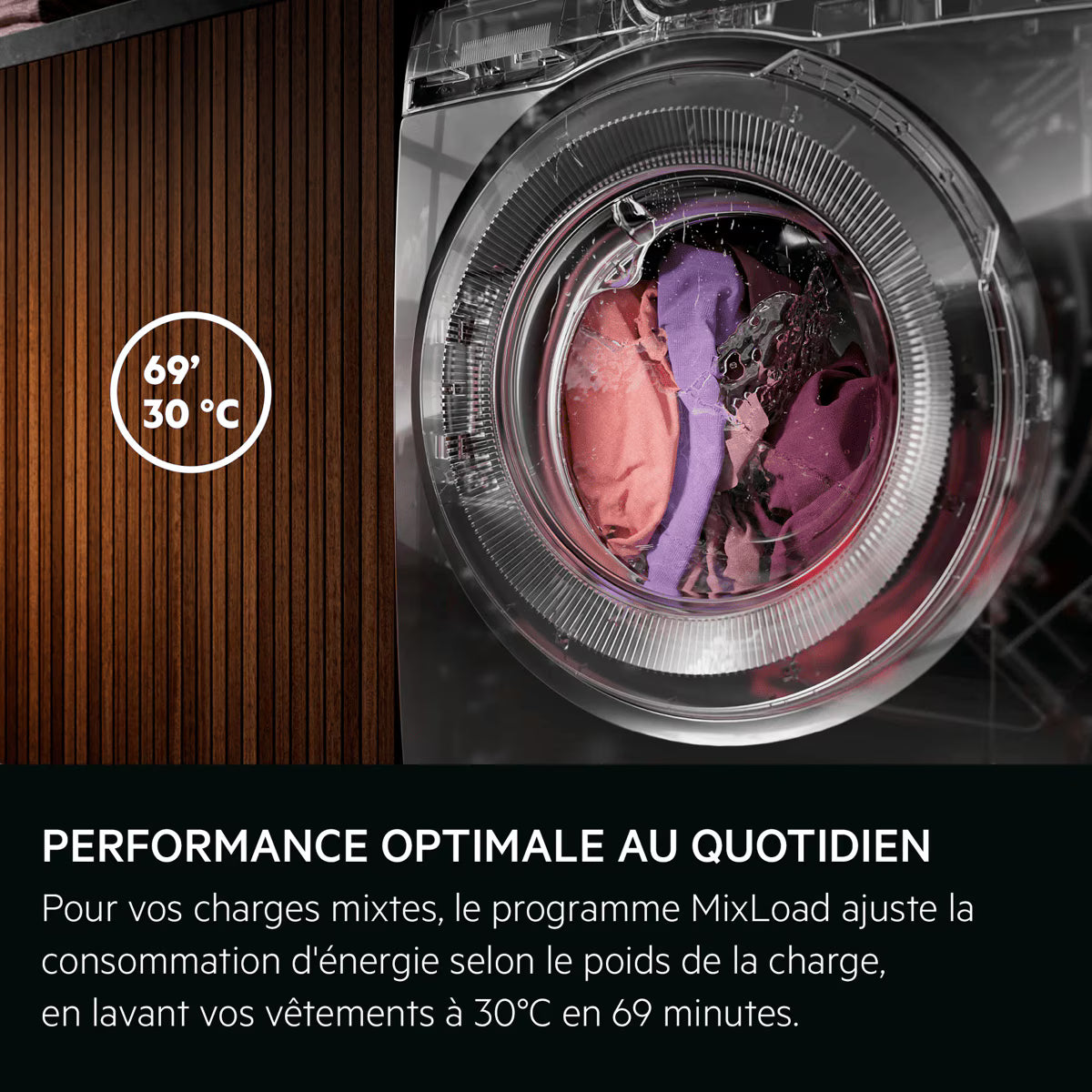 Lave-linge hublot Pose-libre Série 7000 12 kg AEG LFR73A124LV