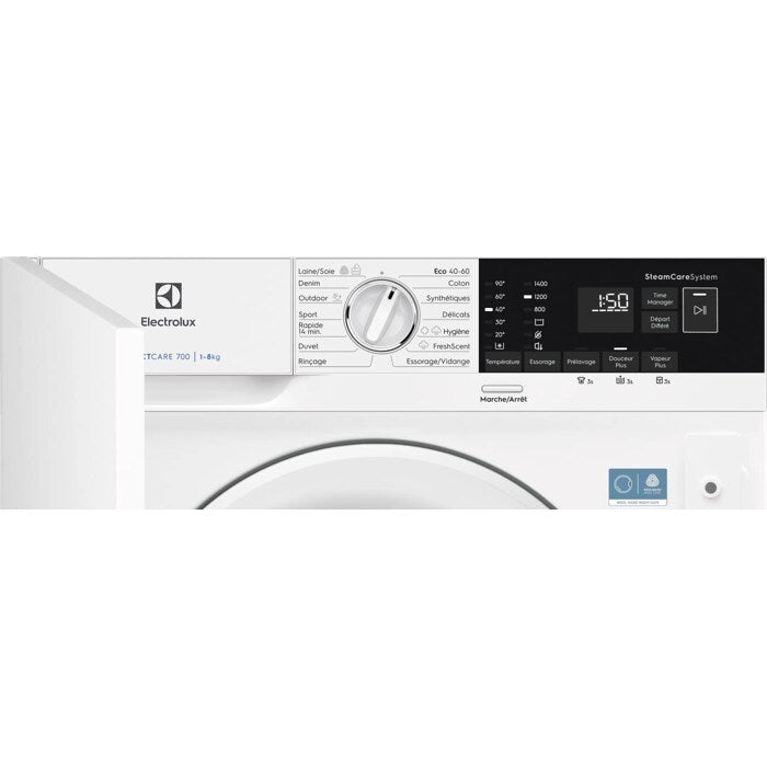 Lave-linge hublot Encastrable PerfectCare 700 8 kg ELECTROLUX EW7F1483BI