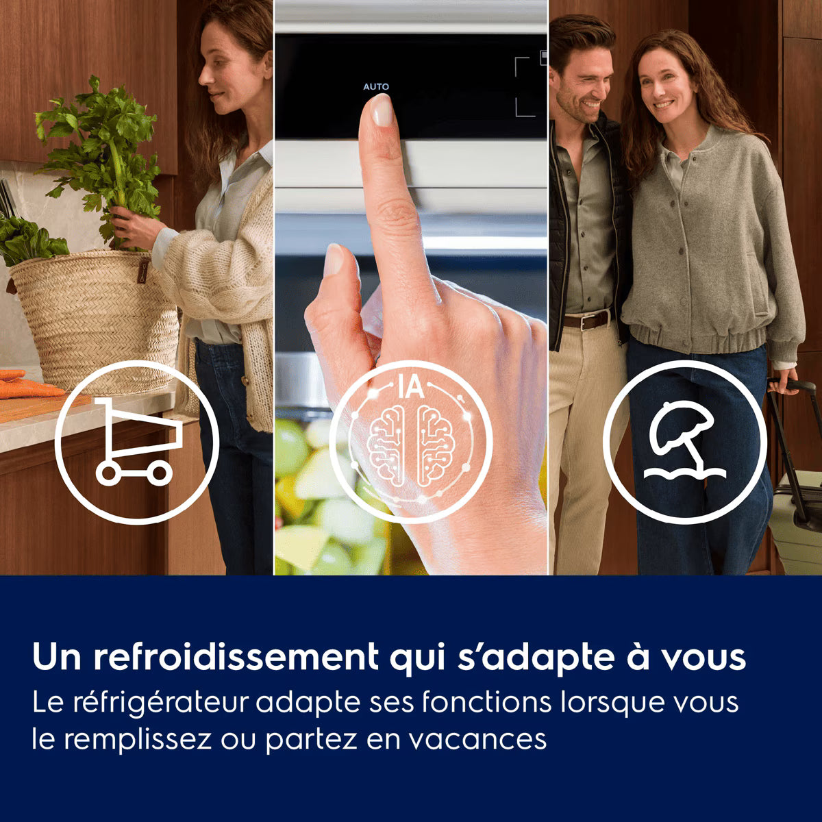 Réfrigérateur-congélateur Encastrable 177.2 cm Série 700 GreenZone ELECTROLUX LNA7NE18S