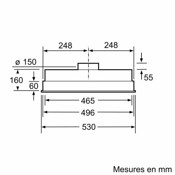 iQ300, Groupe filtrant, 53 cm, Inox SIEMENS LB55566