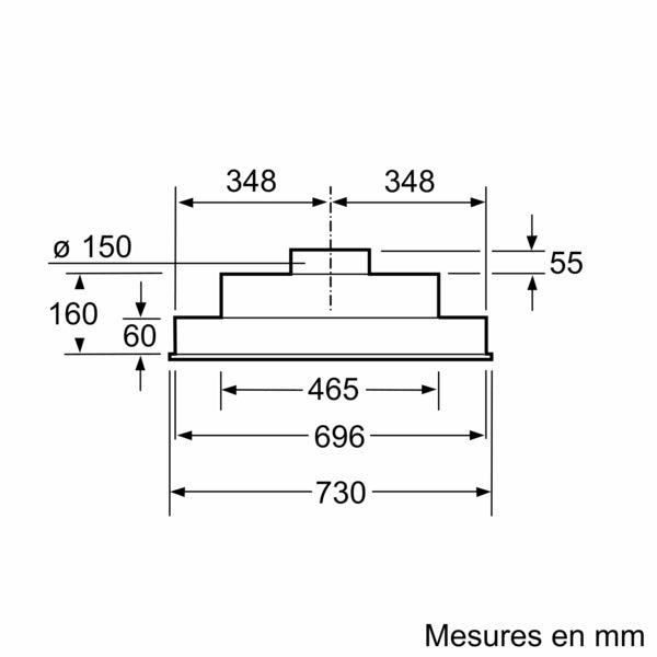 iQ300, Groupe filtrant, 75 cm, Inox SIEMENS LB75566