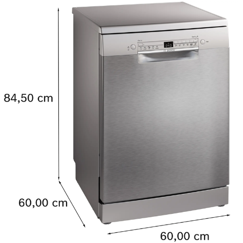 Série 2, Lave-vaisselle pose-libre, 60 cm, Acier brossé anti-traces BOSCH SMS2HVI02E - vue 4