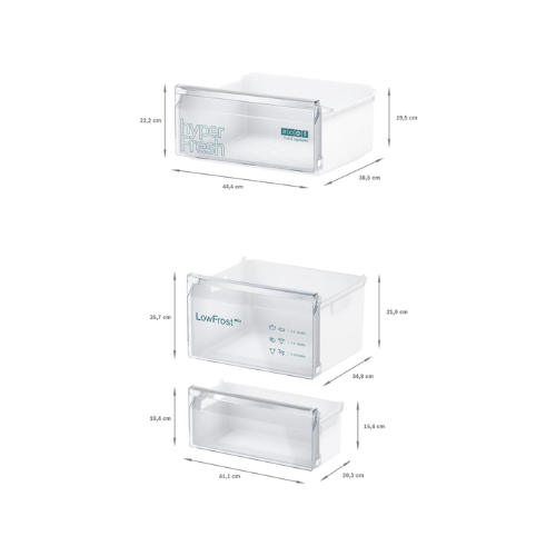 iQ300, Réfrigérateur combiné intégrable, 177.2 x 54.1 cm SIEMENS KI87VVFE1 - vue 9