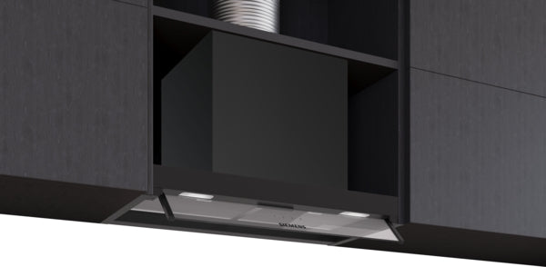 iQ300, Hotte design intégré, 60 cm, , Noir mat SIEMENS LJ65BCC60