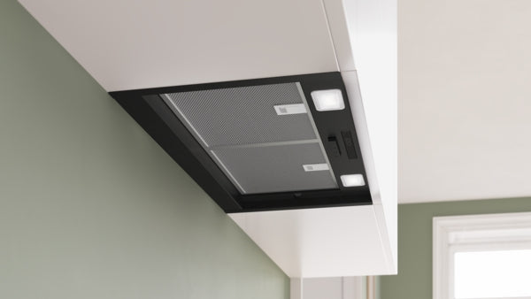 Série 2, Hotte design intégré, 60 cm, Noir mat BOSCH DBB63BC60