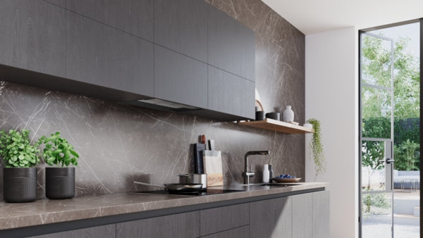 iQ300, Hotte design intégré, 60 cm, , Noir mat SIEMENS LJ65BCC60
