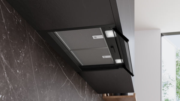 iQ300, Hotte design intégré, 60 cm, , Noir mat SIEMENS LJ65BCC60