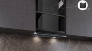 iQ500, Hotte design intégré, 60 cm, Noir avec finition en verre, Noir mat SIEMENS LJ67BDP60