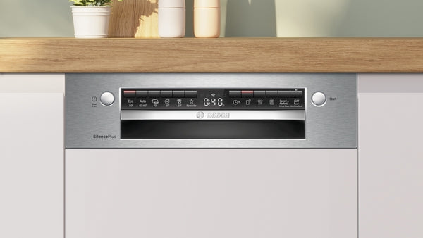 Série 4, Lave-vaisselle encastrable avec bandeau, 45 cm, Acier brossé BOSCH SPI4HMS13E