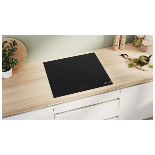Série 4, Table à induction, 60 cm, Noir, sans cadre BOSCH PUE61RBB5E - vue 2