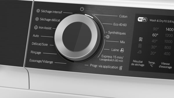 Série 6, Machine à lave séchante, 10.5/6 kg, max. 1400 tr/min BOSCH WNG25402FR