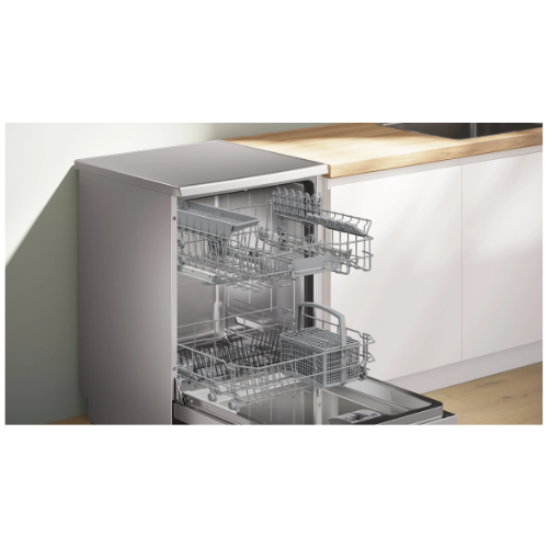Série 2, Lave-vaisselle pose-libre, 60 cm, Acier brossé anti-traces SMS2HTI06E BOSCH - vue 6