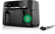 Série 4, Air fryer double bac, Noir BOSCH MAFD440B7