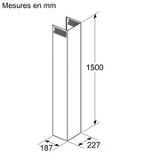 Extension de cheminée pour hotte, Noir BOSCH DWZ0GX6L1