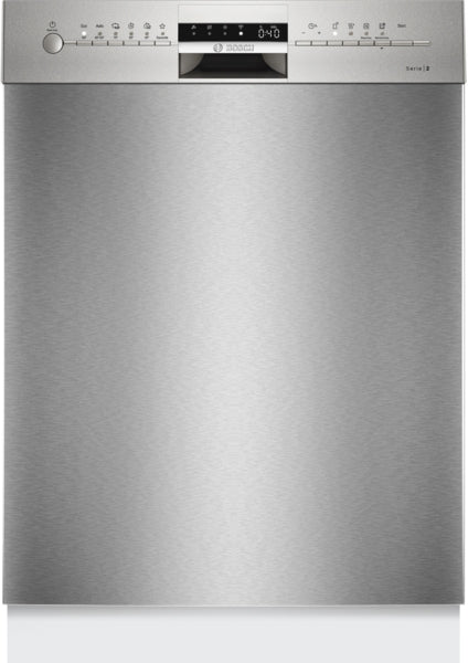 Série 2, Lave-vaisselle sous plan, 60 cm, Acier brossé anti-traces BOSCH SMU2ITI68E