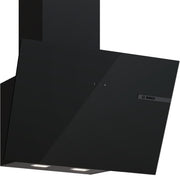 Série 4, Hotte murale, 60 cm, Noir avec finition en verre, Noir BOSCH DWK65DF61