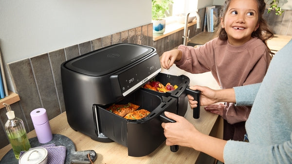 Série 4, Air fryer double bac, Noir BOSCH MAFD440B7