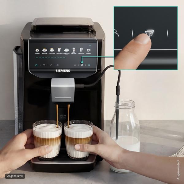 Machine à café tout-automatique, EQ500 iAroma, Noir lustré SIEMENS TP553E07