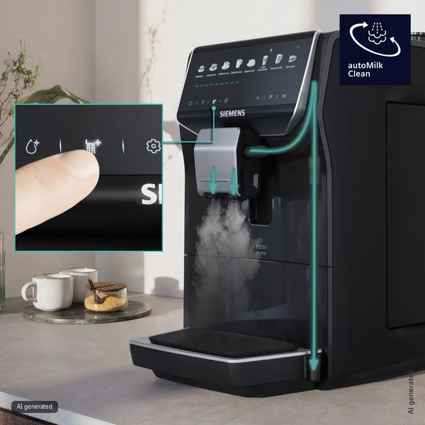 Machine à café tout-automatique, EQ500 iAroma, Noir lustré SIEMENS TP553E07